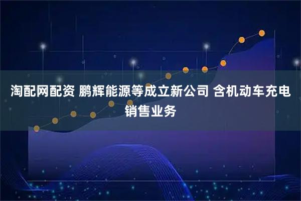 淘配网配资 鹏辉能源等成立新公司 含机动车充电销售业务